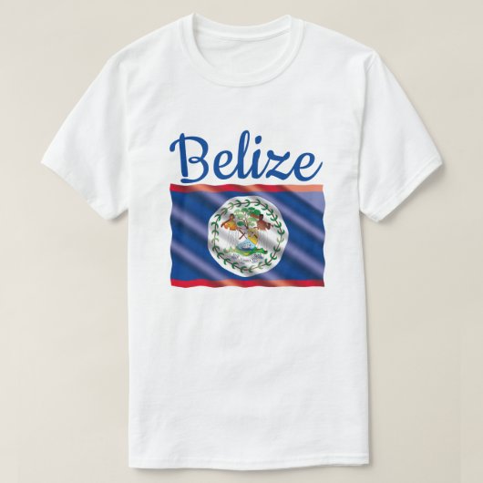 Belize-Flagge T-Shirt (Design vorne)