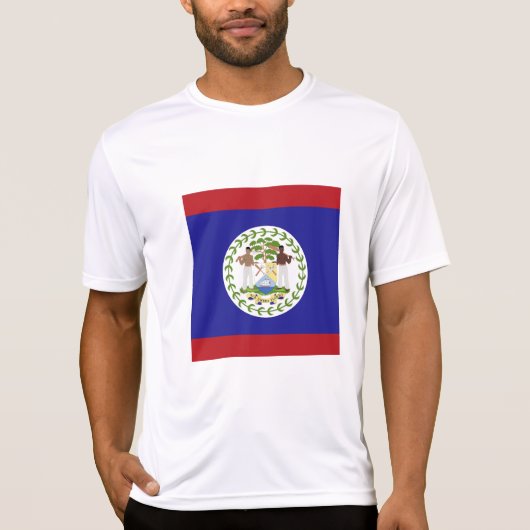 Belize-Flagge T-Shirt (Vorderseite)