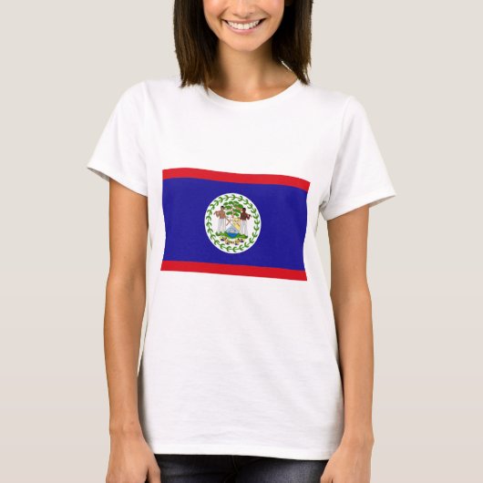 Belize-Flagge T-Shirt (Vorderseite)