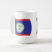Belize-Flagge Tasse (Vorderseite Links)