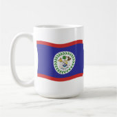 Belize-Flagge Tasse (Links)
