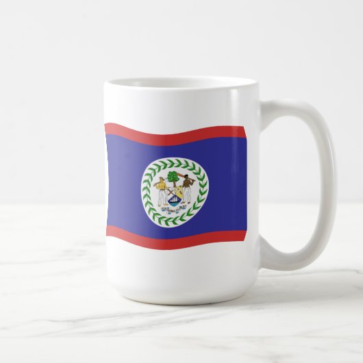 Belize-Flagge Tasse (Rechts)
