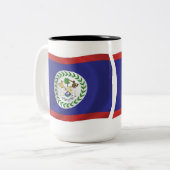 Belize-Flagge Tasse (Vorderseite Links)