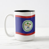 Belize-Flagge Tasse (Links)