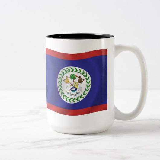 Belize-Flagge Tasse (Rechts)