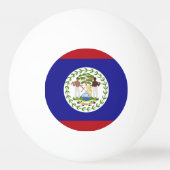 Belize-Flagge Tischtennisball (Rückseite)