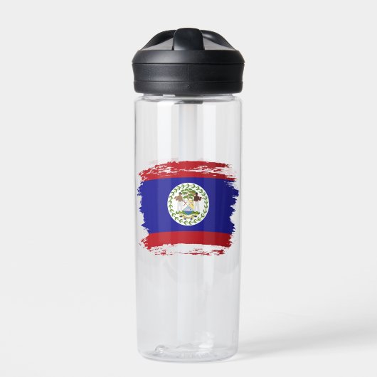 Belize-Flagge Trinkflasche (Vorderseite)