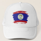 Belize-Flagge Truckerkappe (Vorderseite)