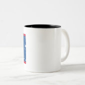 Belize-Flagge Zweifarbige Tasse (VorderseiteRechts)