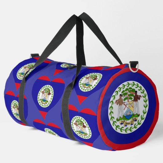 Belize-Flaggen-Stadion Duffle Bag (Linke Ecke)