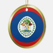Belize-Flaggen-Verzierung Keramikornament (Links)