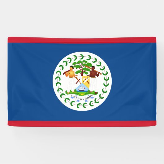 Belize-Flaggenbanner Banner (Horizontal)
