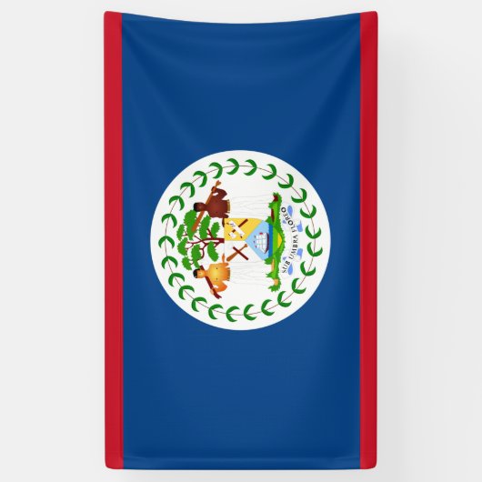 Belize-Flaggenbanner Banner (Vertikal)