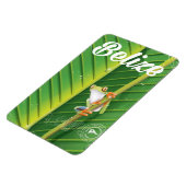 Belize Frog Vintag Cartoon Reiseplakat Magnet (Linke Seite)