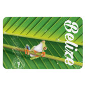 Belize Frog Vintag Cartoon Reiseplakat Magnet (Horizontal)