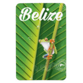 Belize Frog Vintag Cartoon Reiseplakat Magnet (Vertikal)