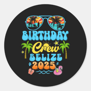 Belize Geburtstagstruppe Urlaub Kreuzfahrt 2025 So Runder Aufkleber