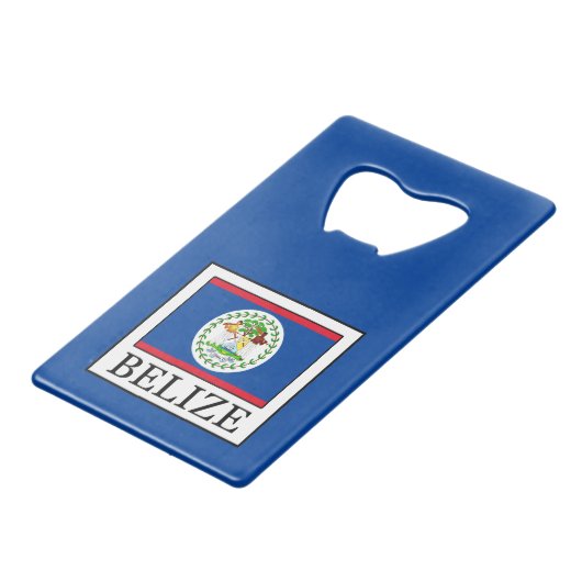 Belize Geldbeutel Flaschenöffner (Vorderseite Schrägansicht)