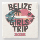 Belize Girls Tour Steinuntersetzer (Vorderseite)