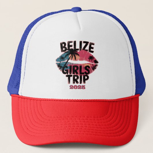 Belize Girls Tour Truckerkappe (Vorderseite)