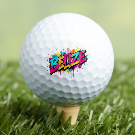 Belize Graffiti Stil Golf Club Golfball