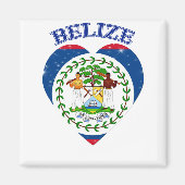 Belize Heart Magnet (Vorne)