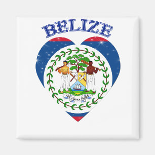 Belize Heart Magnet