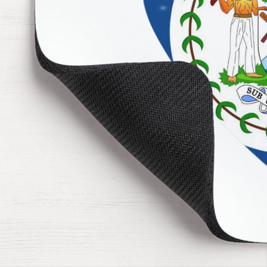 Belize Heart Mousepad (Ecke)