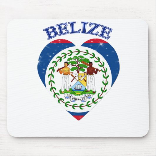 Belize Heart Mousepad (Vorne)