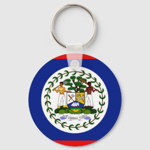 Belize Hochwertige Flagge Schlüsselanhänger