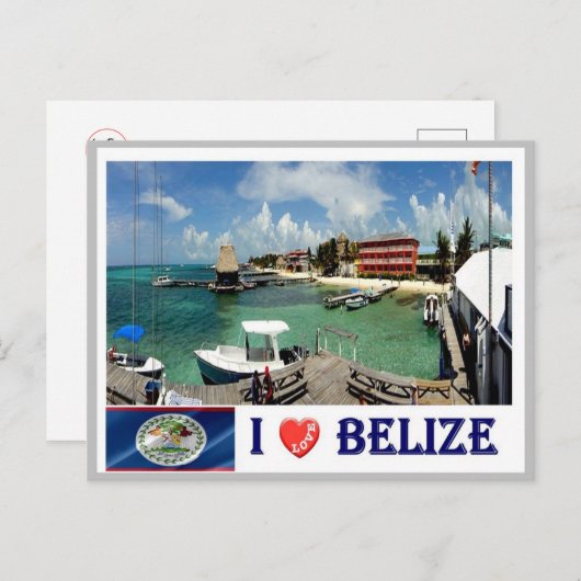 Belize - I Liebe - Postkarte (Vorne/Hinten)