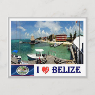 Belize - I Liebe - Postkarte