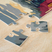 Belize Illustration Travel Art Vintag Puzzle (Seite)