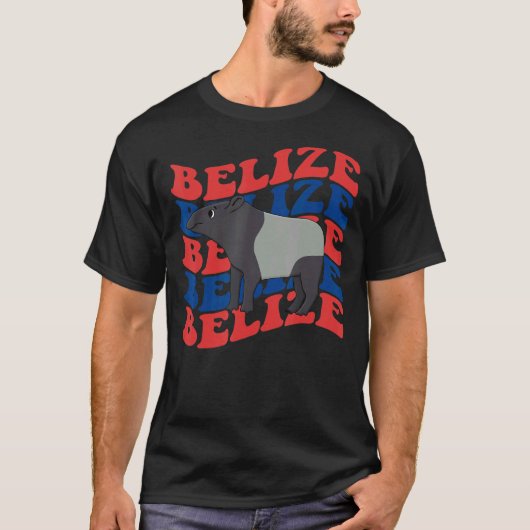 Belize Independence Day 21 Sep Tapirus Bairdii T-Shirt (Vorderseite)