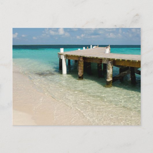 Belize, Karibik, Goff Caye. Eine kleine Insel Postkarte (Vorderseite)