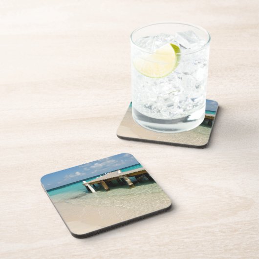 Belize, Karibik, Goff Caye. Eine kleine Insel Untersetzer (Rechte Seite)