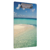 Belize, Karibisches Meer. Goff Caye, eine kleine I Klemmbrett (Rechts)