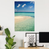 Belize, Karibisches Meer. Goff Caye, eine kleine I Poster (Heimbüro)