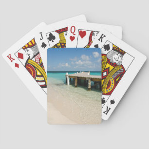 Belize, Karibisches Meer, Goff Caye. Eine kleine I Spielkarten