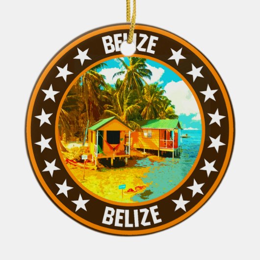 Belize Keramik Ornament (Vorne)
