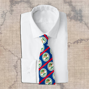 Belize Krawatte, Mode Belizean Flag, Business Krawatte