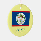 BELIZE* kundenspezifische Weihnachtsverzierung Keramik Ornament (Rechts)