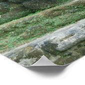 Belize Lamani Mayan Ruins Jaguar Mask Poster (Ecke)