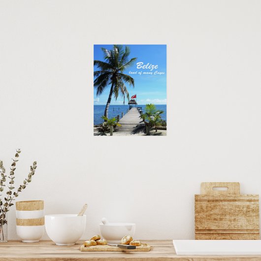 Belize - Land vieler Cayes Poster (Küche)