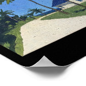 Belize Landscape Postimpressionistischer Malstil Poster (Ecke)