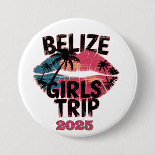 Belize Mädchen Reise Tropisches Abenteuer Button