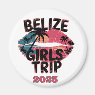 Belize Mädchen-Trip Tropisches Abenteuer Magnet