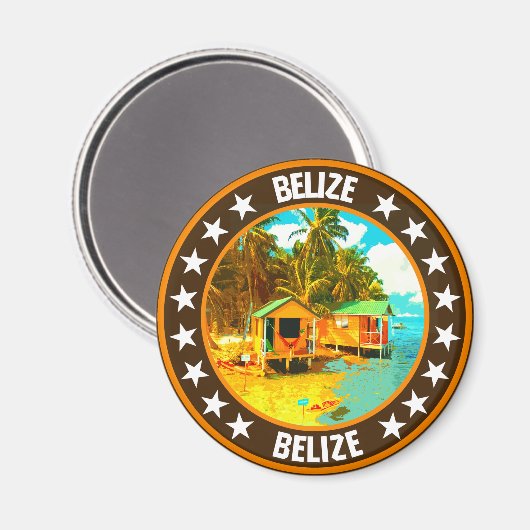 Belize Magnet (Vorderseite/Rückseite)