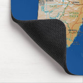 Belize Map Mousepad (Ecke)