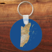 Belize Map Schlüsselanhänger (Vorderseite)
